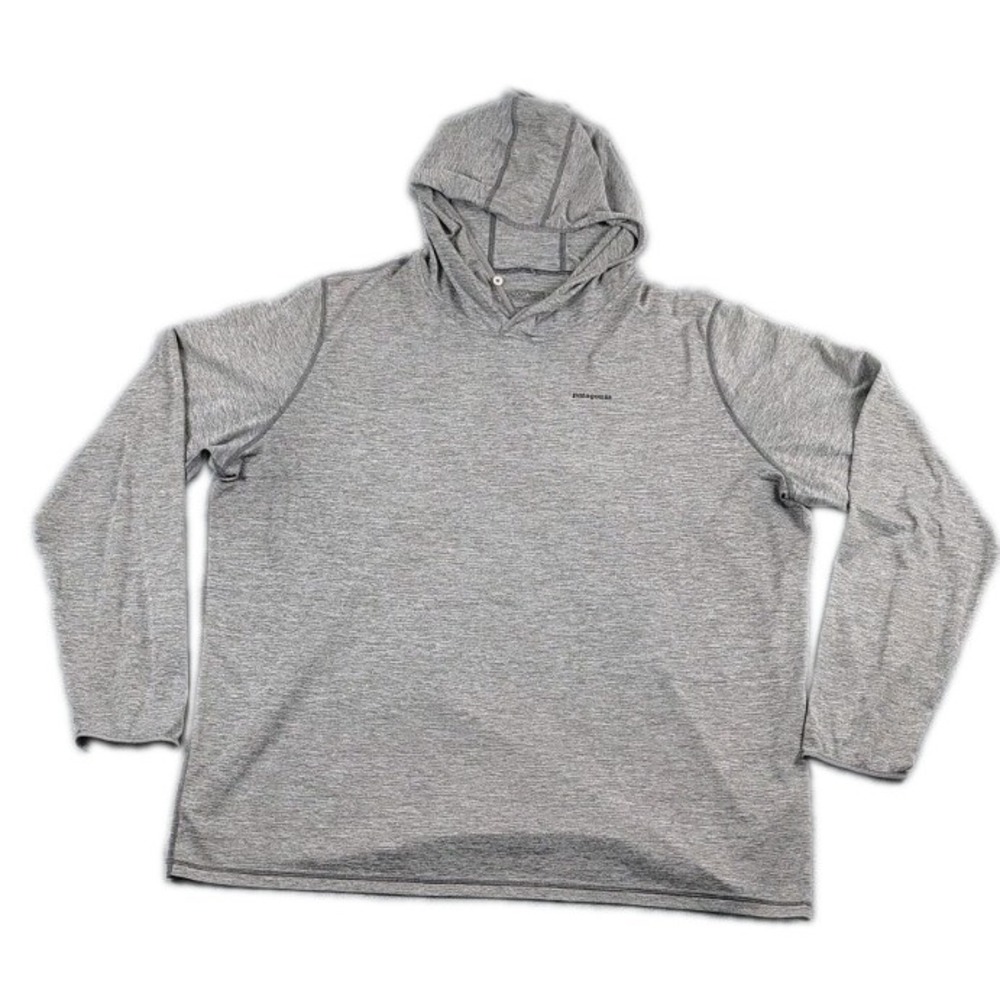 Patagonia Capilene Cool Daily Hoodie UPF Stretch Lightweight Men XXL Gray Hiking